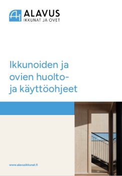 Ikkunoiden ja ovien huolto- ja käyttöohje